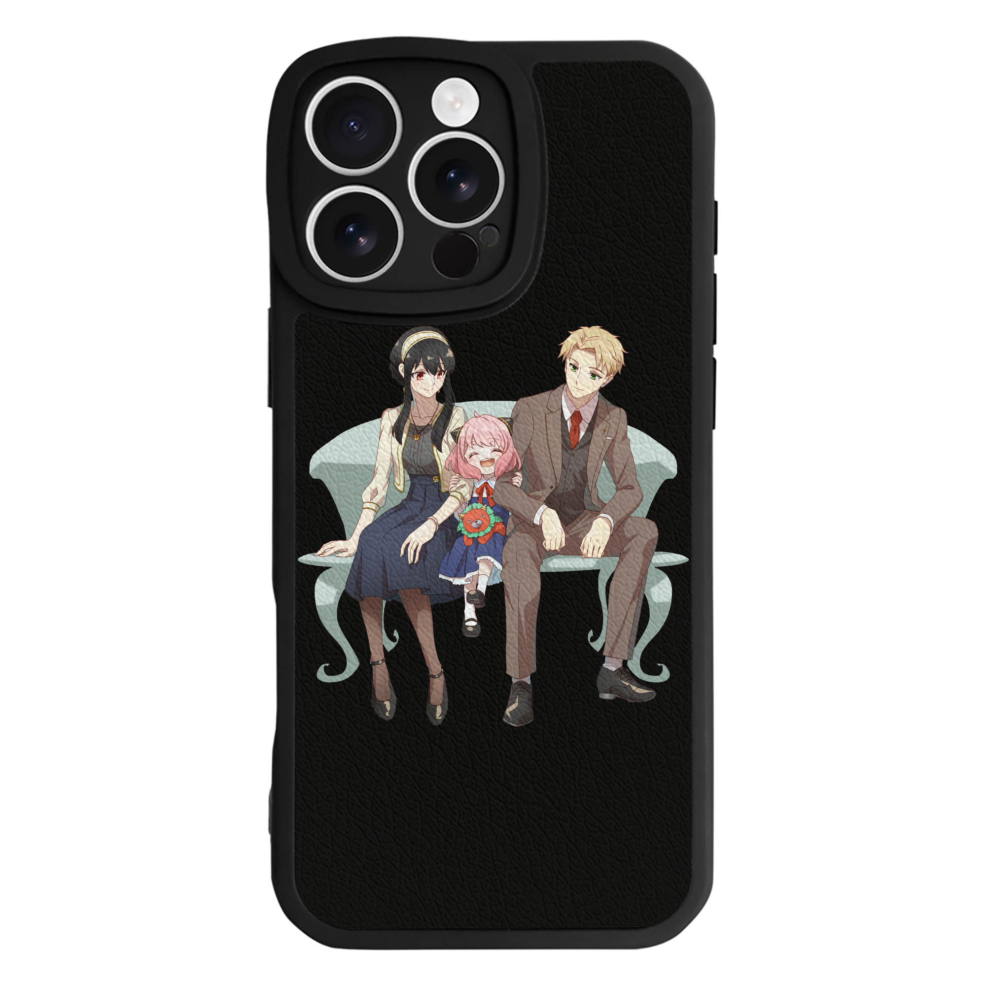 （画像用） SPY×FAMILY间谍家家酒 【iPhone 16シリーズ対応】シリコンスマホケース（レザー調） 材質：シリコン